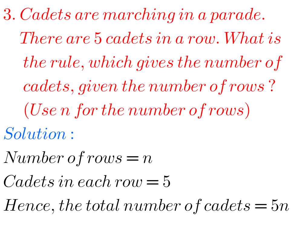 Ncert solutions for maths class 6 algebra exercise 11 1 chapter 11