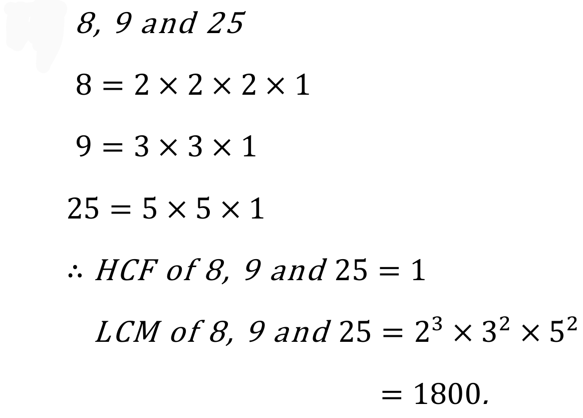 find the hcf and lcm of 2 3 8 9